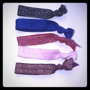 5 FOE Hair-Ties Glitter